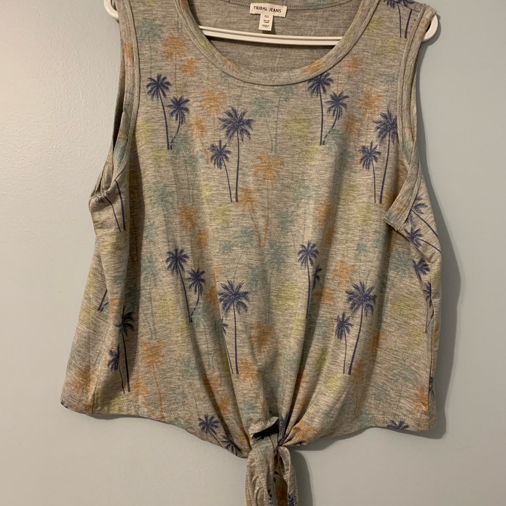 Tribal jeans top in size large